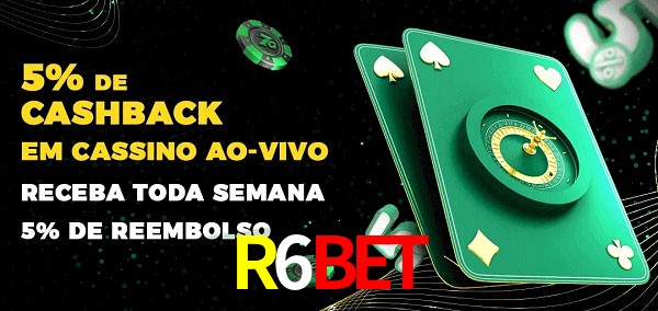 Promoções do cassino ao Vivo R6Bet